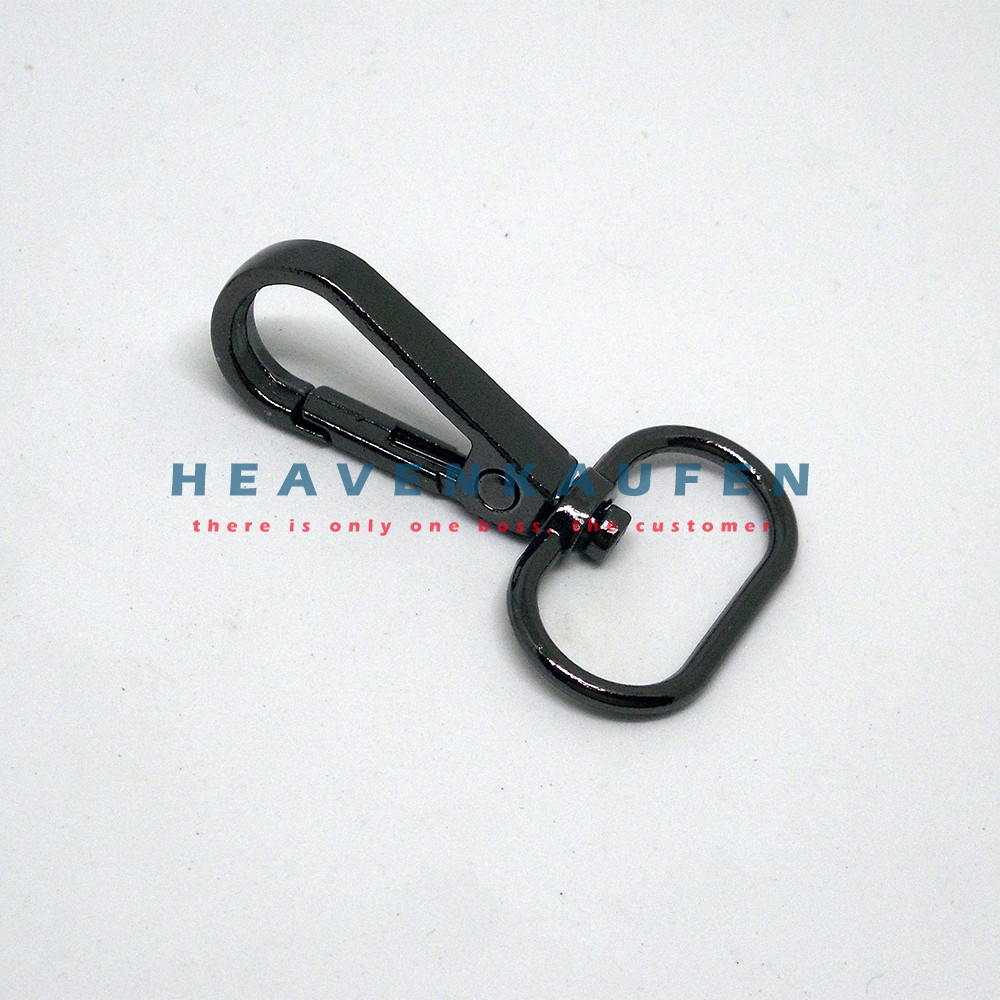 Pengait Kait Cantolan Tas 2,5 cm Warna Hitam Black Nikel