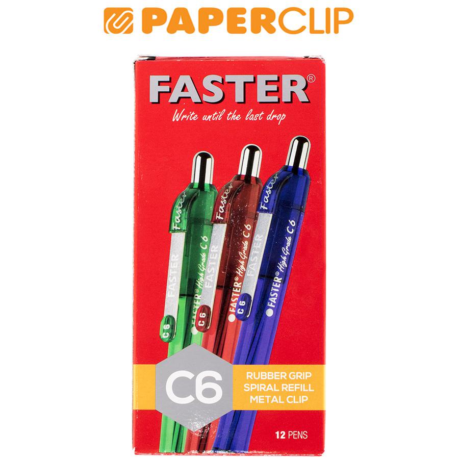 

PULPEN / BALLPOINT FASTER RETRACK C6 ISI 12 BLUE