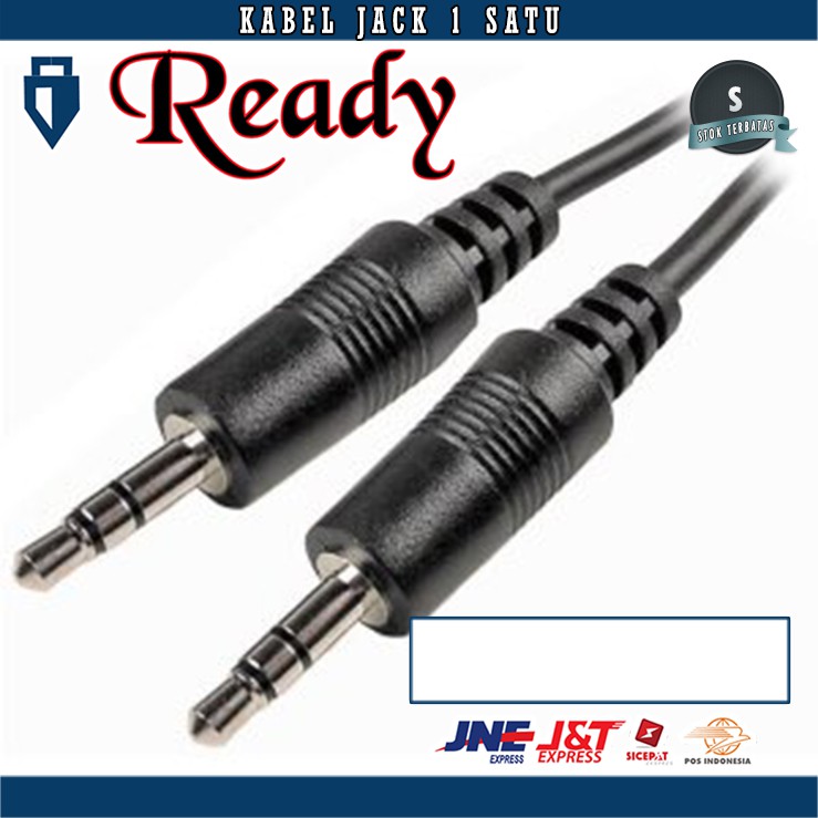 Kabel Jack 1 1 Sambungan Aux 1-1 Audio 3.5 mm Jek to jeck Panjang Setengah Sampai 1 Meter Konektor Hp ke Spiker Aktif