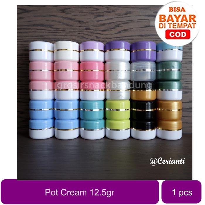 Pot Cream 12,5 GR Pot Krim Kemasan Kosmetik / Pot Cream 12.5gr / Pot Kosmetik 12.5 gram / Pot 12,5gr-Cerianti