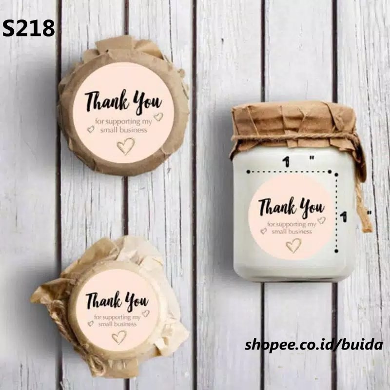 

1 roll 500pcs label sticker thank you for supporting my small business segel kemasan packaging seal amplop S218