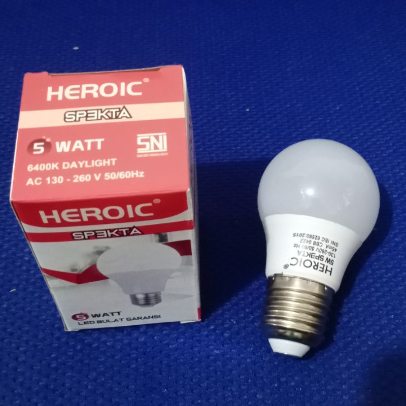 Heroic lampu Hemat Energi lampu led spekta heroic SNI bergaransi