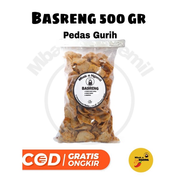 

Basreng Rejceh Pedes Gurih 500 gr | Mbak e Ngemil 1/2 kg