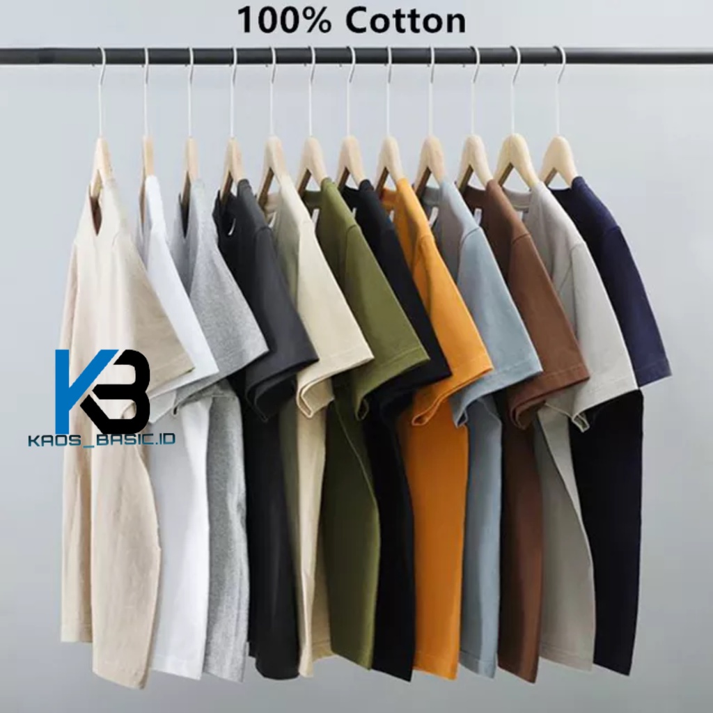 KBI KAOS POLOS PREMIUM 100% COTTON COMBED ABU TUA - f