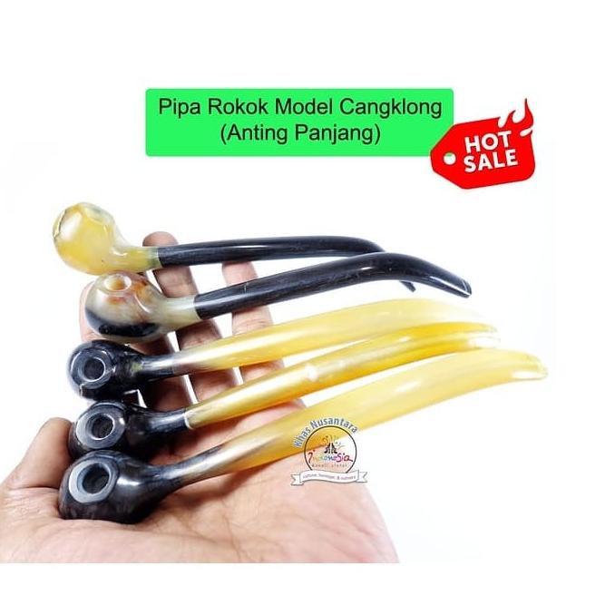 Ready stock] Pipa Cangklong Full Tanduk Panjang 14 cm utk Batangan