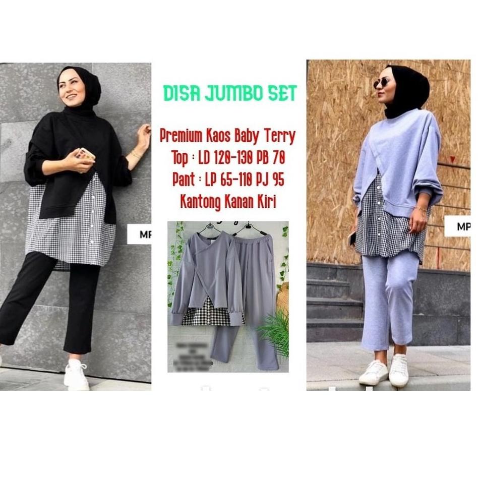 Disa Set / Setelan Wanita / Setelan baju olahraga wanita / setelan baju olahraga busui / setelan baj