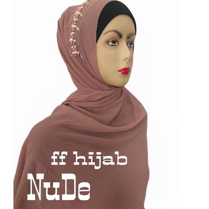 ➫ HIJAB PASHMINA PAYET MUTIARA // HIJAB PASHMINA PAYET TERBARU BISA ( ) ➴