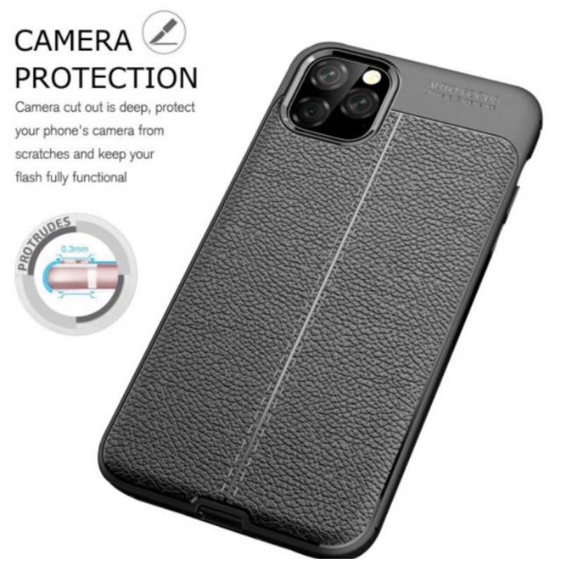 Soft case Iphone 11 Pro Max slim leather murah