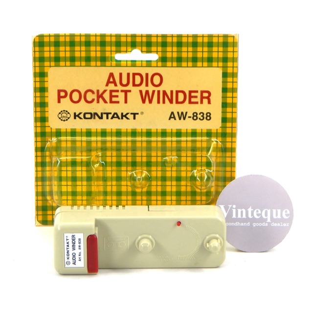 Rewinder Kaset Pita Electric Vintage Audio Pocket Winder KONTAKT AW-838