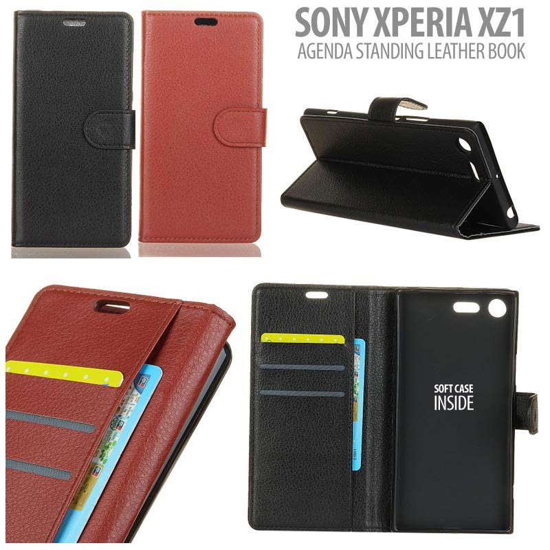 Sony Xperia XZ1 Dual / Xperia XZ1 - Agenda Standing Leather Book