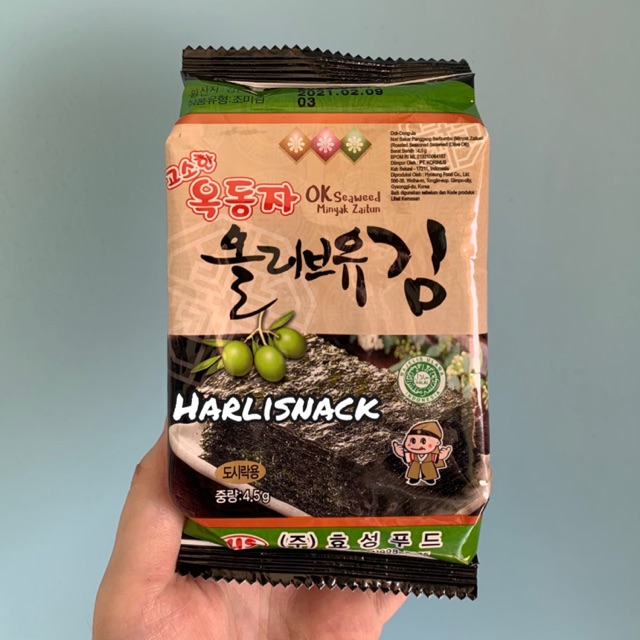 

Ock Dong Ja SEAWEED SHEETS / Ock Dong Ja Sheets Halal / Makanan Korea Halal / Rumput Laut