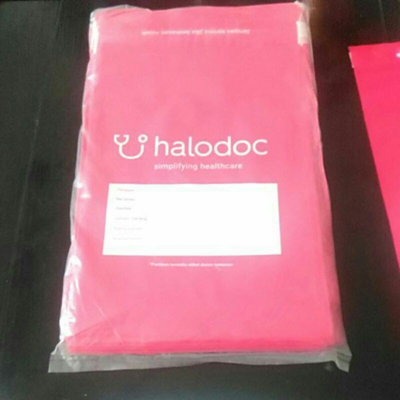 

Polymailer bungkus plastik halodoc isi 500 dan 100