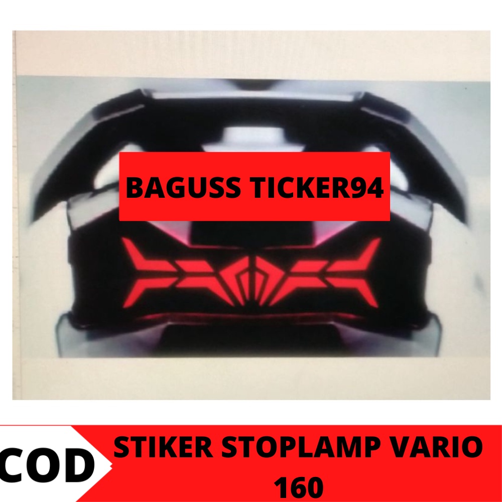 stiker lampu belakang motor vario 160/stiker lampu motor vario 160/stiker lampu variasi motor/ stike