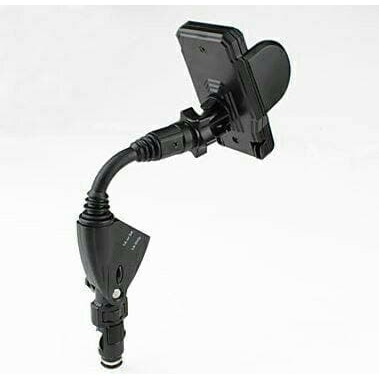 Cuci Gudang car holder + charger/chasan dual usb smartphone/hp di mobil/iphone/dll