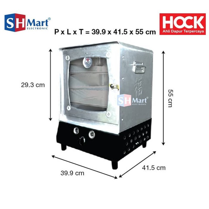 OVEN GAS MURAH ALUMINIUM HO-GA103 HOCK ( MEDAN)