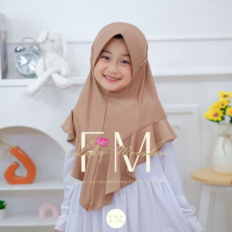 Hijab Anak TK Pet Ropel Marlina Tali Kepang 4-8 Tahun ORIGINAL VIQAST