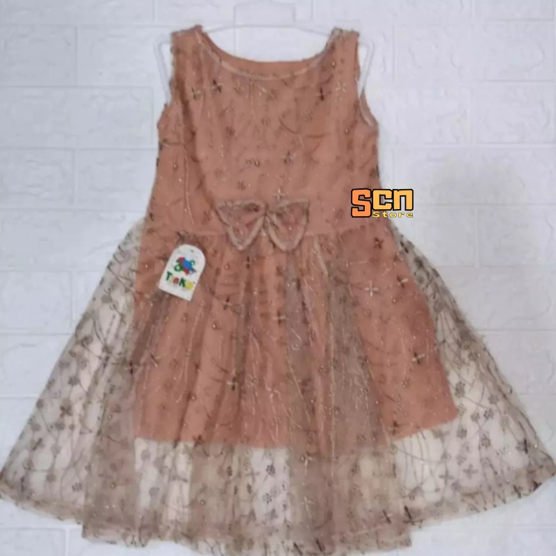 SCN STORE Dress Brukat Anak Usia 0-6 Tahun