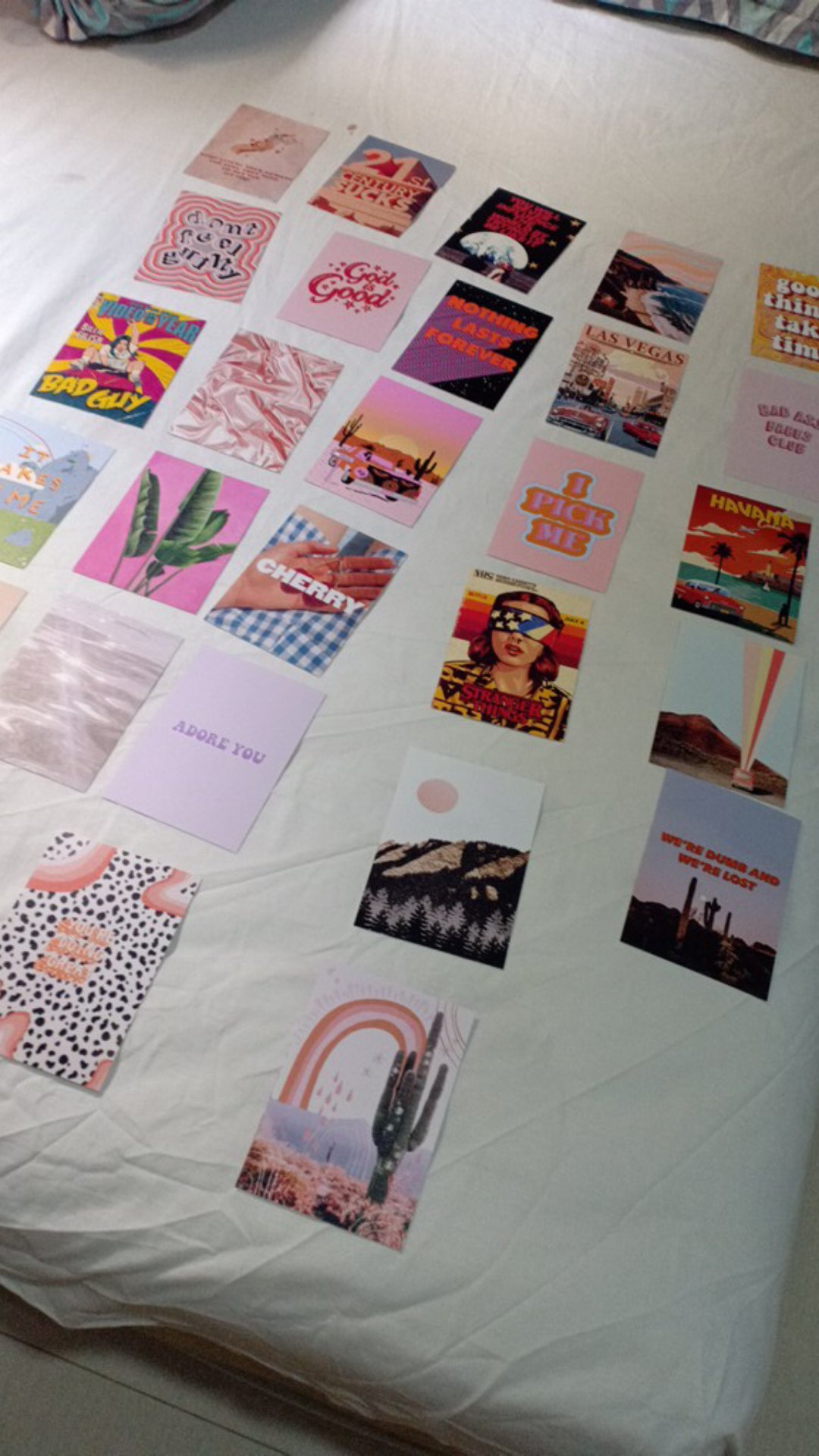 Poster Aesthetic A5 A6 Dekorasi Dinding Kamar Custom