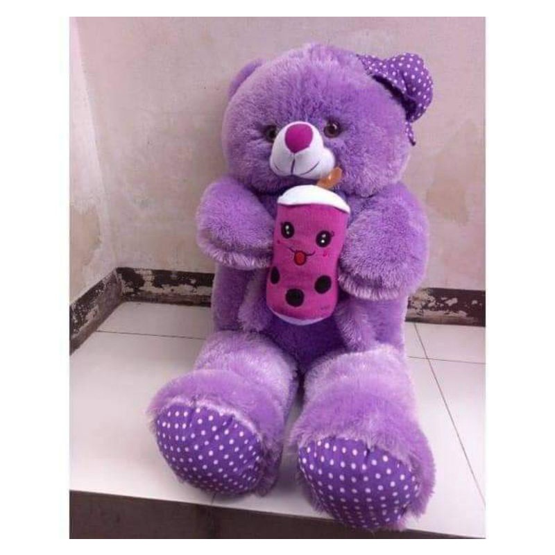 BELI boneka teddy bear GRATIS boba mini