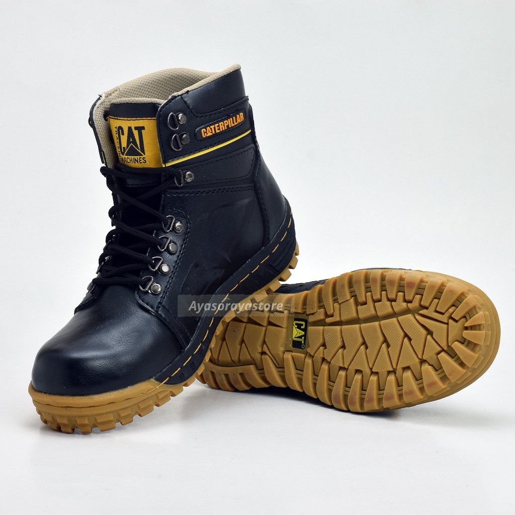 Sepatu Safety Boots Ujung Besi Pria Caterpillar Bisa Untuk kerja Touring dan Nongkrong