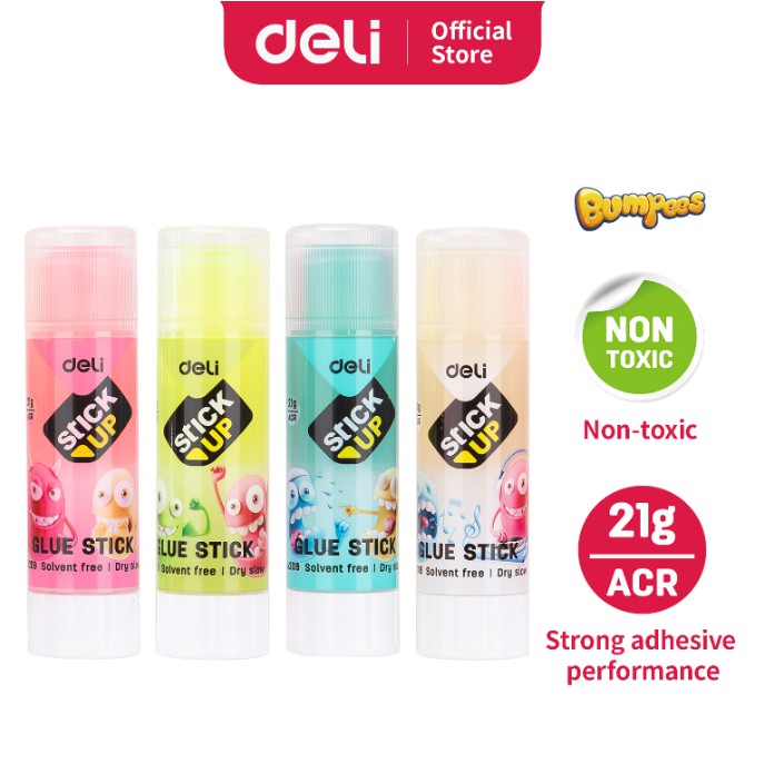 

Deli Lem Stik Gel Warna 8/21g Transparan tidak beracun (EA20700 EA20900)