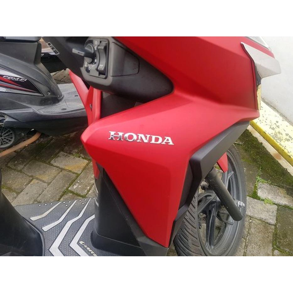 EMBLEM MARK STICKER STIKER  LOGO TULISAN  HONDA  10 CM TIMBUL 