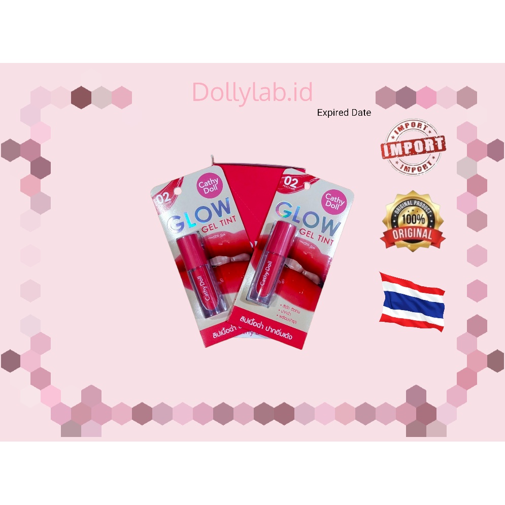 CATHY DOLL GLOW GELL TINT - LIP TINT 100% ORIGINAL