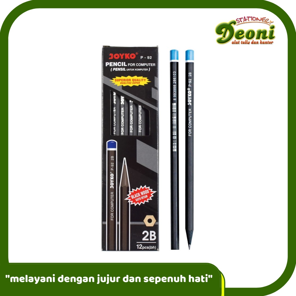 

JOYKO P-92 Pencil / Pensil Joyko / 2B /1 BOX 12 PCS