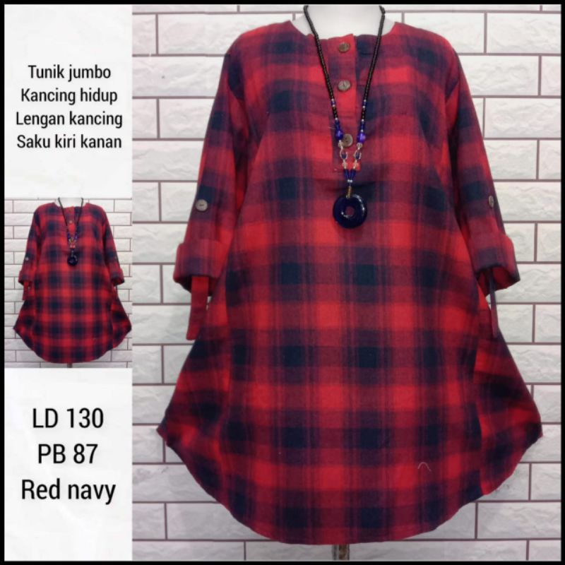 Tunik Jumbo/Baju Wanita Super Jumbo/Atasan Muslimah Besar 5XL 5L XXXXL