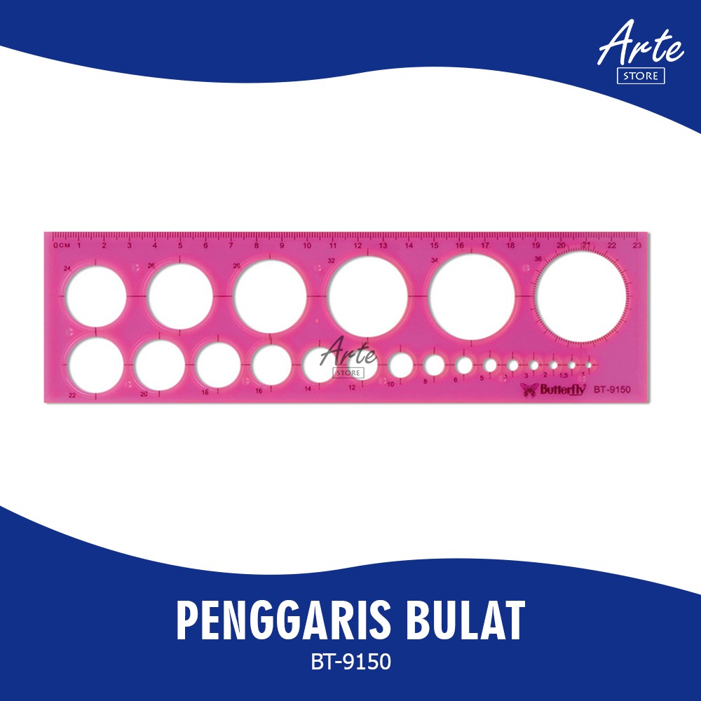 

Penggaris Butterfly Bulat