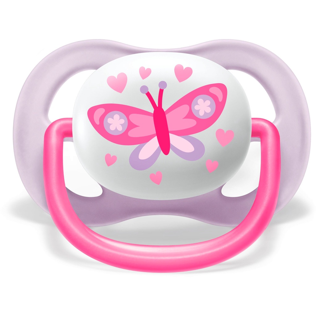 Avent - Ultra Air Happy Pacifiers PINK 0-6m