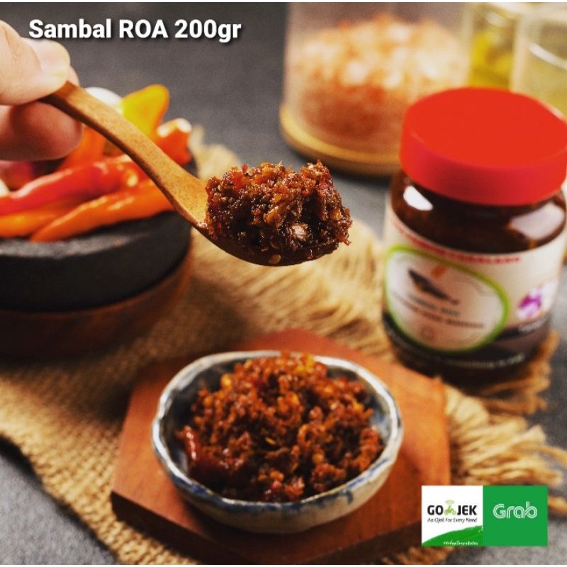 

SAMBAL ROA 200g/SAMBAL PEDAS/MAKANAN KHAS MANADO/SAMBAL GURIH/IKAN ROA ASAP