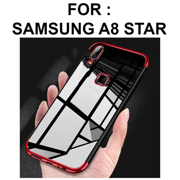 TPU PLATING case Samsung A8 Star / case hp / soft case Samsung A8 Star / hard case