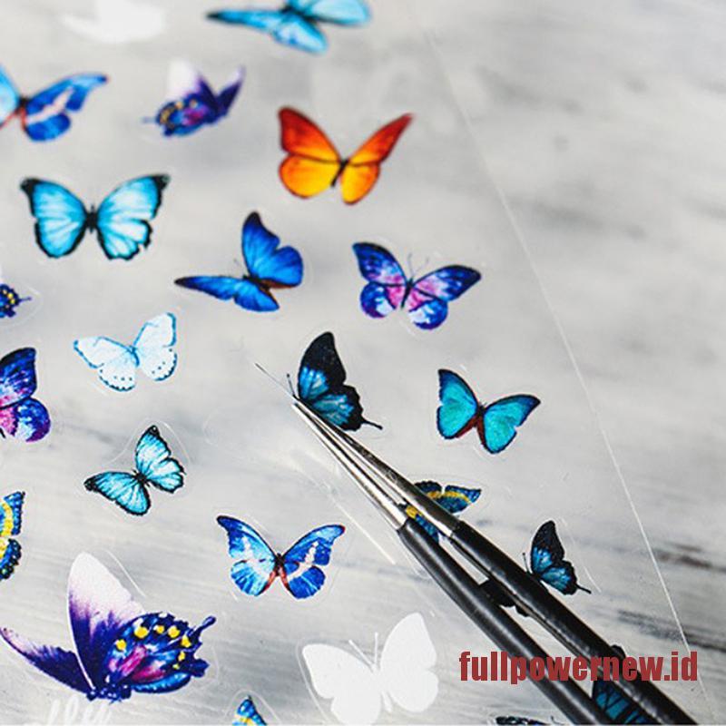 【COD】New Craft Sticker 5D Nail Art Sticker Ultra-thin Butterfly Nail Art Decoration