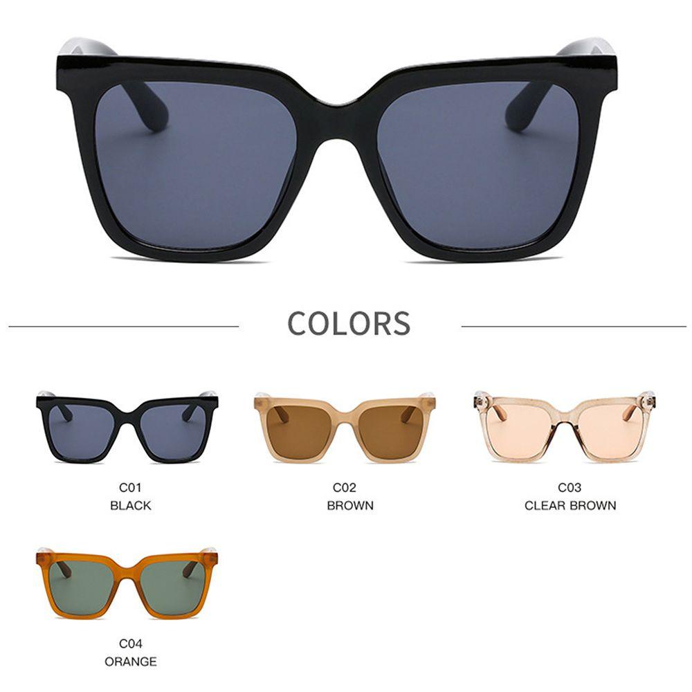 R-flower Fashion Sunglasses Fashion Ins Populer UV400 Vintage Perempuan Kacamata Kotak