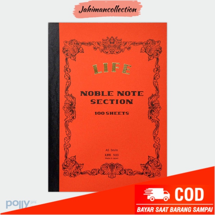 

✨ BISA COD ✨ LIFE Noble Notebook - Section (Grid), A5