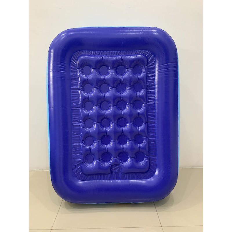 FREE POMPA MANUAL !!! KOLAM RENANG ANAK BENTUK PETAK BAHAN PVC KARET TEBAL UKURAN 110 X 85 X 30CM