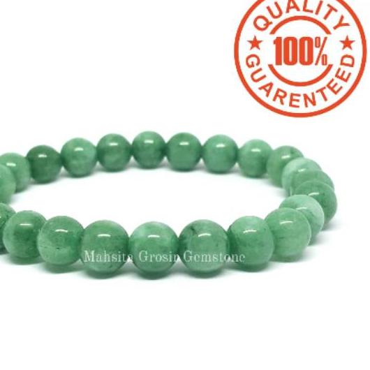 ✴ GELANG BATU GIOK BURMA 8MM GARANSI ASLI ⅎ