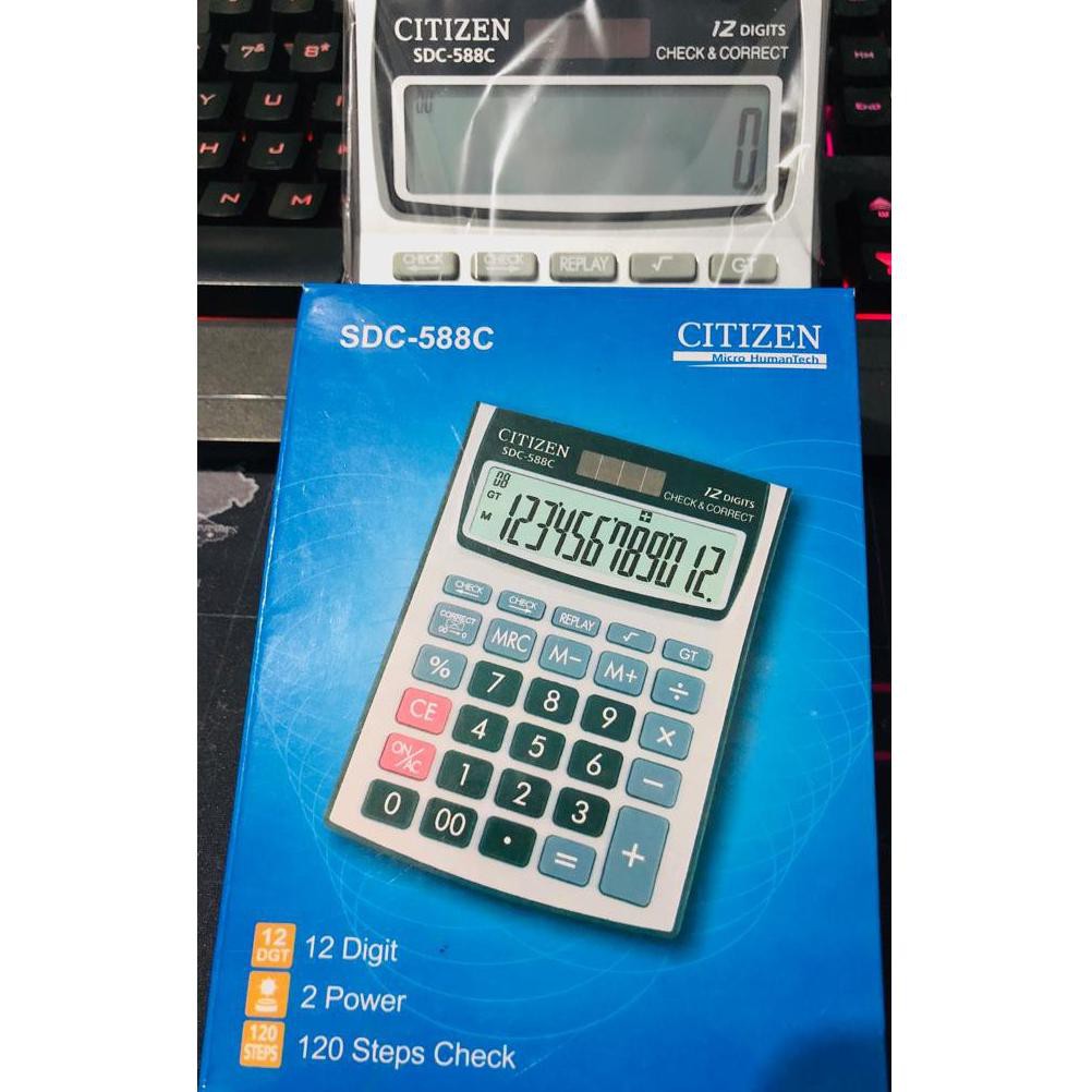 

pO6Code Citizen kalkulator / Calculator Check & Correct Meja Dagang 12 Digit SDC-588c(J2M9) (masakin