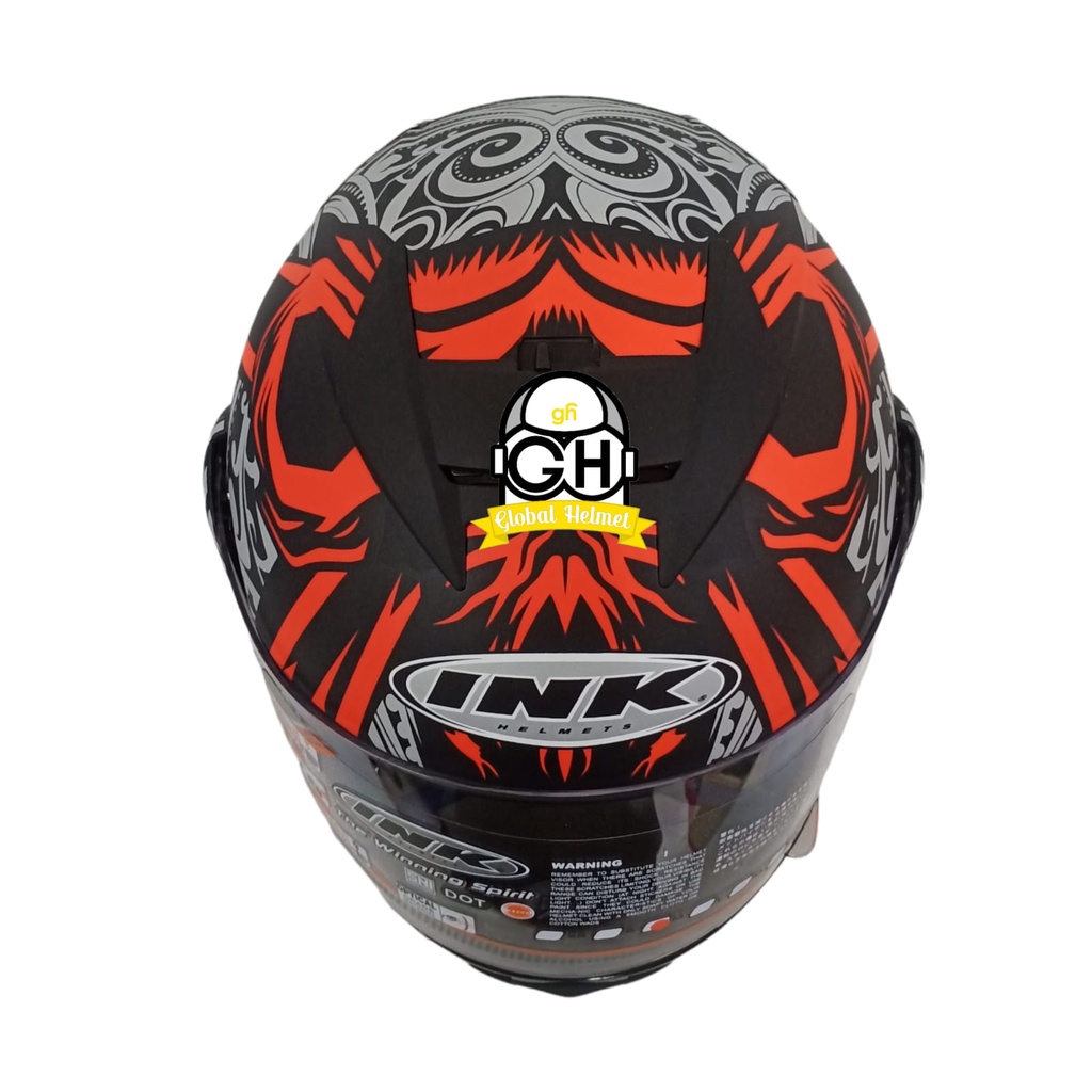 HELM INK CLMAX #8 WHITE MATT BLACK RED FLUO INK CL MAX INK CL-MAX