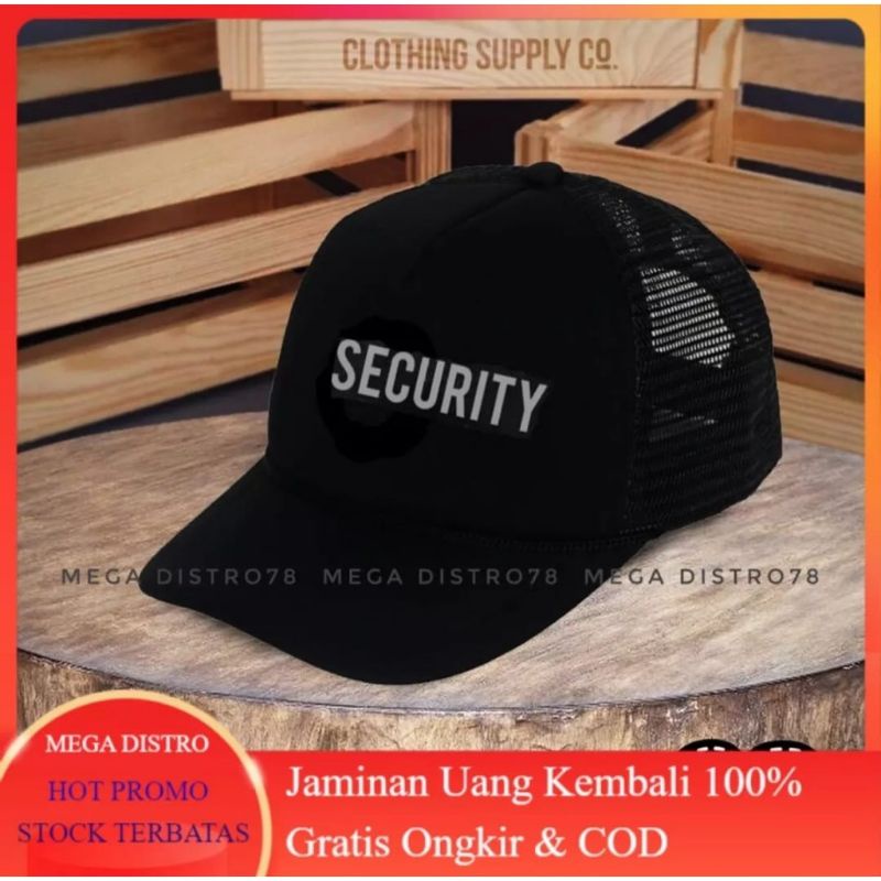 Topi Security Keren Hat Trucker Satpam Keamanan Terbaru