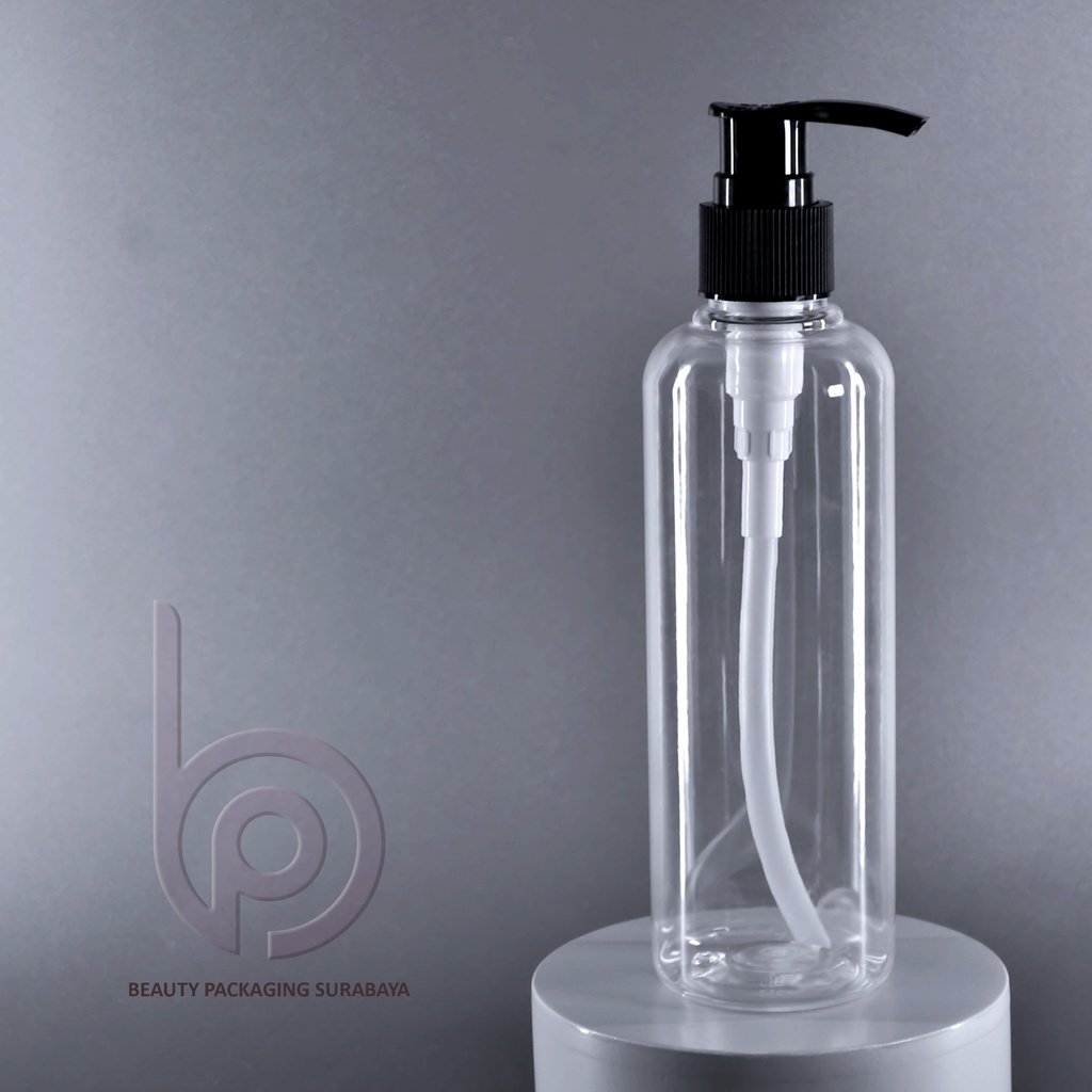 Botol PET 250ml BR bening tutup pump lotion