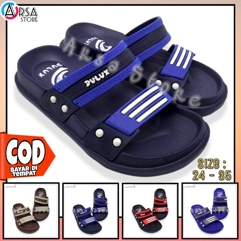 Sendal Anak Laki-Laki / Sandal Selop Casual Anak Cowok Terbaru 2 - 8 Tahun