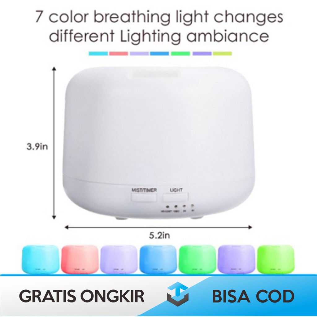 AROMA DIFFUSER HUMIDIFIER ELEKTRIK 7 LED HUMI H770 ORIGINAL TAFFWARE