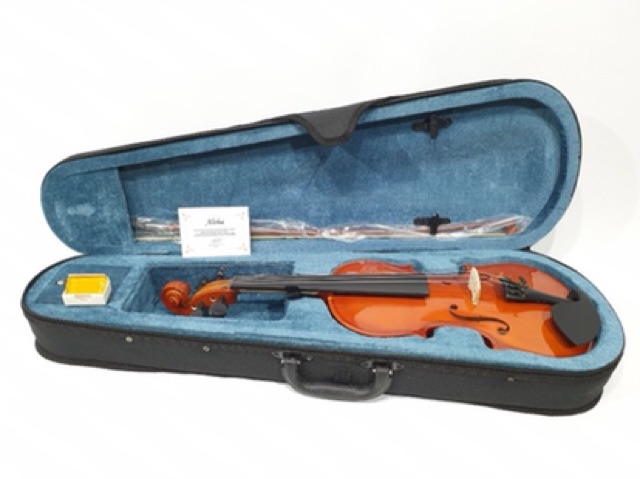 Biola Akustik Merk Aloha Original Ukuran 1/2 Violin Bonus Hardcase Bow Rosin Bridge Buat Belajar