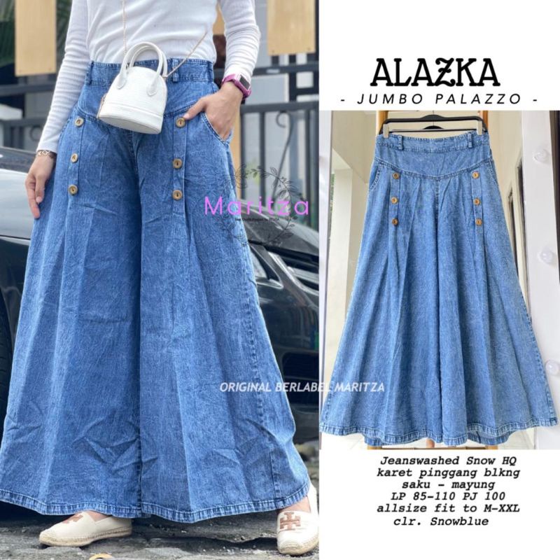 Celana Panjang Kulot Jeans Snow Fthir