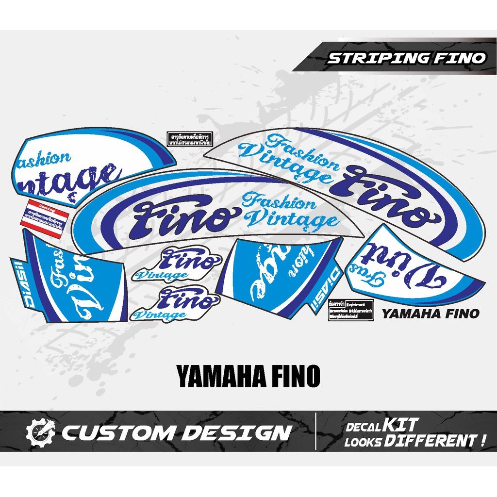 STICKER STRIPING MOTOR YAMAHA FINO MODERN PREMIUM QUALITY