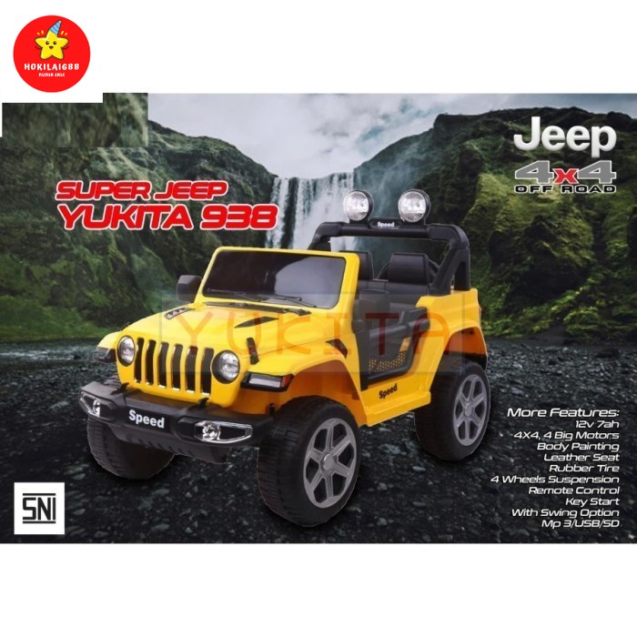 Mobil-Mobilan Aki jeep Yukita 938 (NON PAINT)