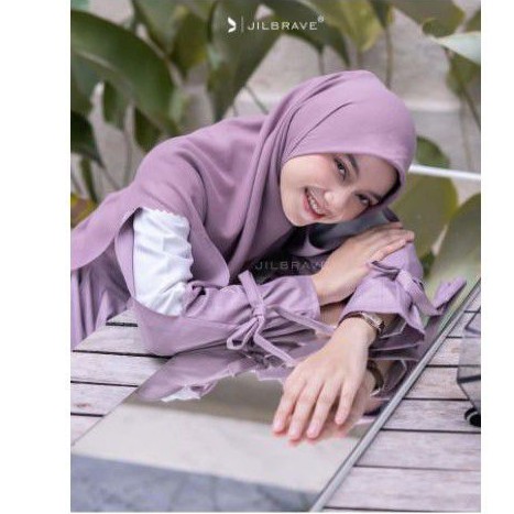 Naya Dress Jilbrave official periwinkle ungu
