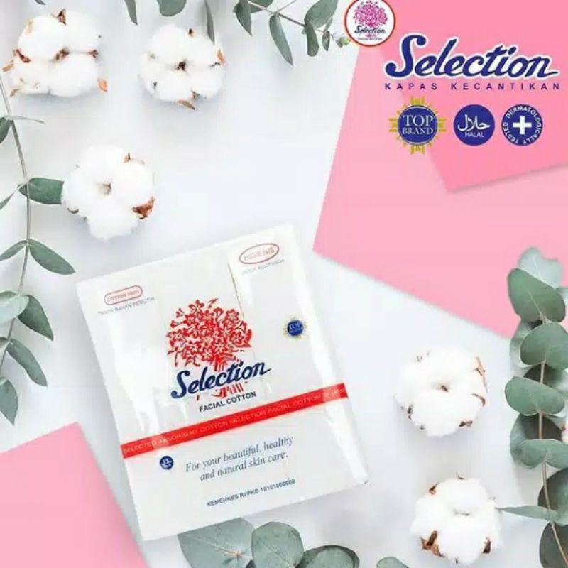 Kapas Selection Facial Cotton Round Kapas Tipis Toner Pembersih Wajah Bulat | Kotak | Cotton Bud